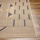 Dystany Cottage Pecan/Dark Gray Washable Area Rug