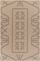 Attila Cottage Pecan/Dark Gray Washable Area Rug