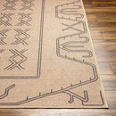 Attila Cottage Pecan/Dark Gray Washable Area Rug