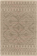 Tekoa Cottage Pecan/Brown Washable Area Rug