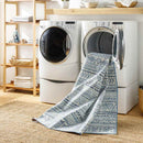 Katryna Global Denim Blue Washable Area Rug