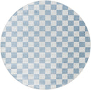 Shaquina Modern Pale Blue Washable Area Rug
