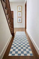 Shaquina Modern Pale Blue Washable Area Rug
