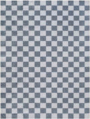 Shaquina Modern Navy Blue Washable Area Rug