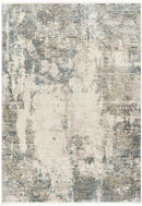 Dorissa Modern Dark Teal/Off-White Area Rug
