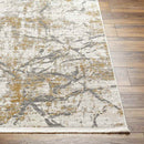 Eulogio Modern Off-White/Saffron Area Rug