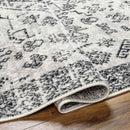 Tiffiny Traditional Black Area Rug
