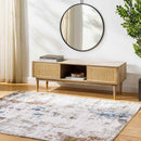 Davey Modern Off-White/Cobalt Area Rug