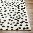 Nyisha Modern Black/Ivory Area Rug