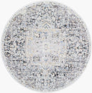 Amiee Traditional Black/Denim Area Rug