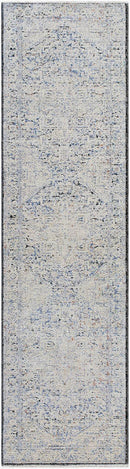 Darnetta Traditional Denim/Beige Area Rug