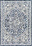 Effrey Traditional Navy/Cream Area Rug