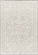 Effrey Traditional Light Gray/Cream Area Rug