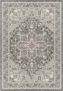 Effrey Traditional Black/Cream Area Rug