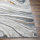 Glendy Modern Sky Blue/Beige Area Rug