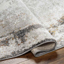 Arlan Modern Ivory/Burnt Orange Area Rug