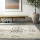 Solana Global Ivory/Black Area Rug - Becki Owens x Livabliss