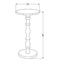 Kristelle Brown End Table