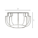 Untertilliach White/Champagne Coffee Table