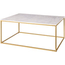 Kirkkonummi White/Gold Coffee Table