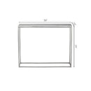 Miehikkala White/Gold Console Table