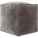 Tearia Steel Grey Pouf