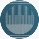 Heathr Modern Marine Blue Area Rug