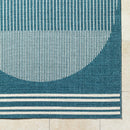 Heathr Modern Marine Blue Area Rug