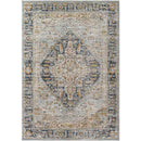 Ginni Traditional Navy/Light Gray Area Rug