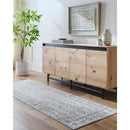 Stepfon Traditional Ice Blue Area Rug