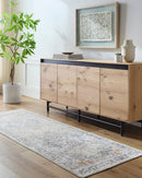 Maretta Traditional Pale Blue Area Rug