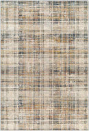 Romeka Modern Charcoal/Dark Brown Area Rug