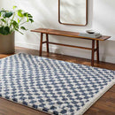 Emmitt Modern Dark Blue Area Rug