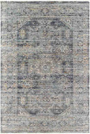 Margaret Traditional Grass Green/Charcoal Washable Area Rug - Becki Owens x Livabliss