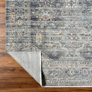 Margaret Traditional Grass Green/Charcoal Washable Area Rug - Becki Owens x Livabliss