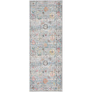 Carli Traditional Denim/Charcoal Washable Area Rug