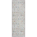 Katharyn Traditional Pale Blue Washable Area Rug