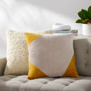 Natane Off-White/Brass Pillow Cover