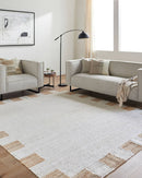 Ananias Modern Light Brown Area Rug