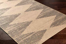 Kristianne Global Tan/Dark Gray Washable Area Rug