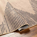 Kristianne Global Tan/Dark Gray Washable Area Rug
