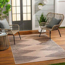 Kristianne Global Tan/Dark Gray Washable Area Rug
