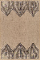 Nyomi Cottage Tan/Black Washable Area Rug