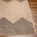 Nyomi Cottage Tan/Black Washable Area Rug