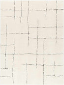 Alexsis Modern Ivory/Black Area Rug