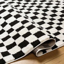 Ilea Modern Black/Ivory Area Rug