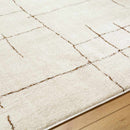 Alexsis Modern Ivory/Brown Area Rug