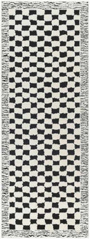 Zechariah Modern Ivory/Black Area Rug