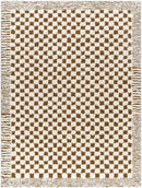 Zechariah Modern Ivory/Brown Area Rug