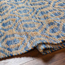 Diandria Modern Tan/Dark Blue Area Rug